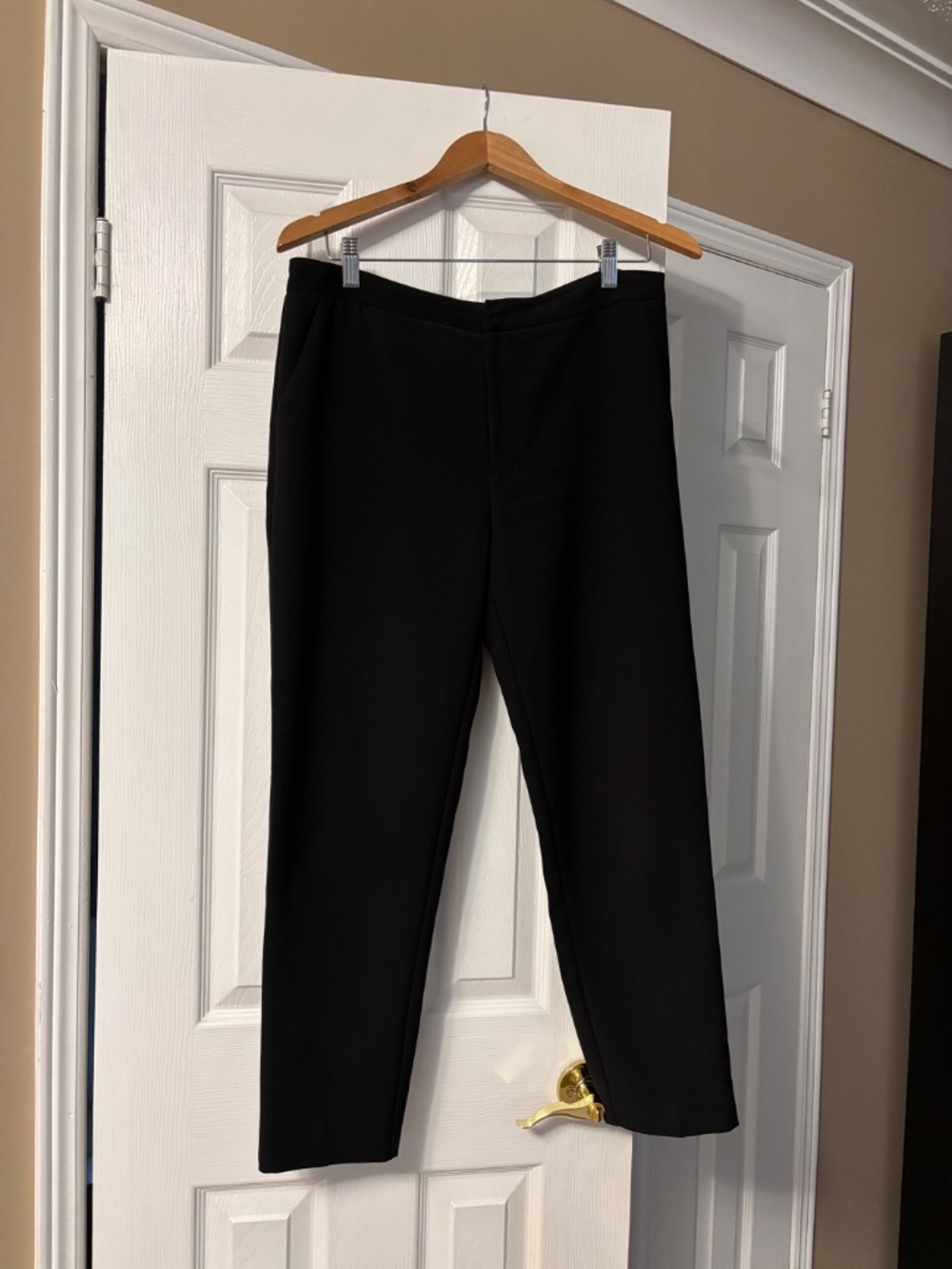Oak + Fort Black Ankle-Length Dress Pants | Size 10